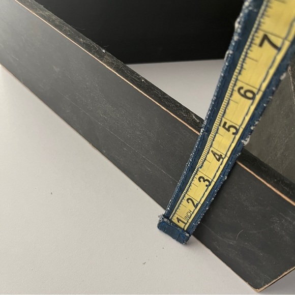 Wooden Black Shelf Triangular Wall Decor Art - Picture 5 of 5